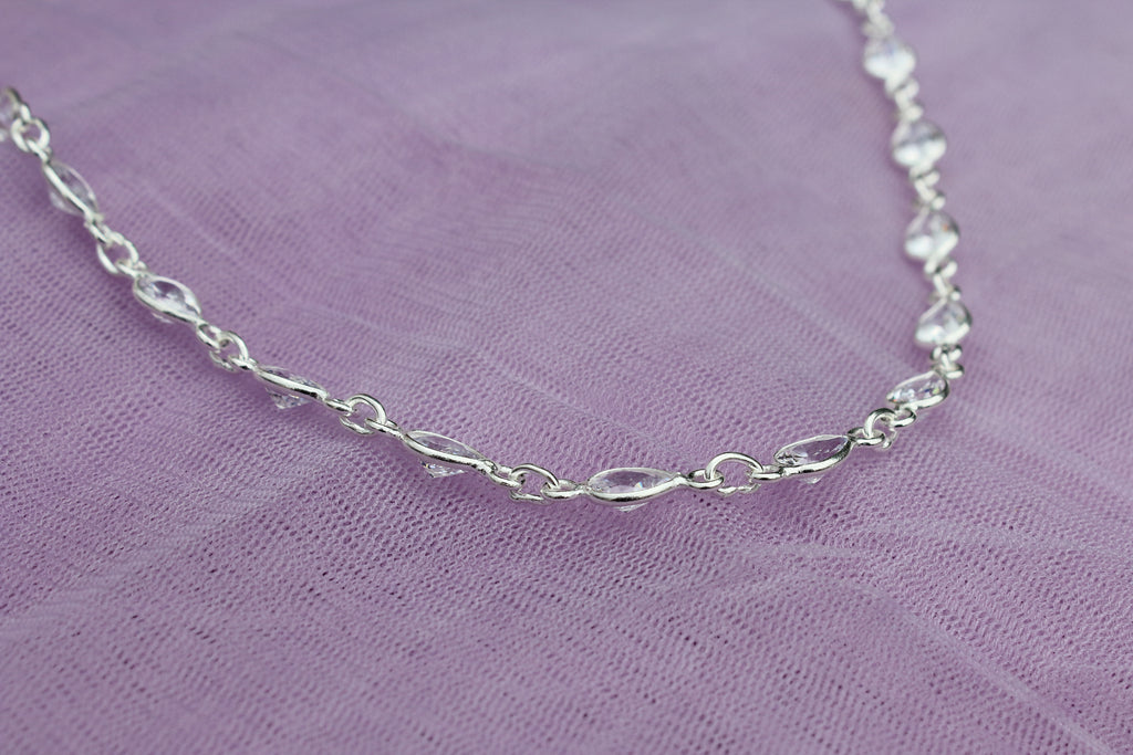 Glass Long Chain Necklace
