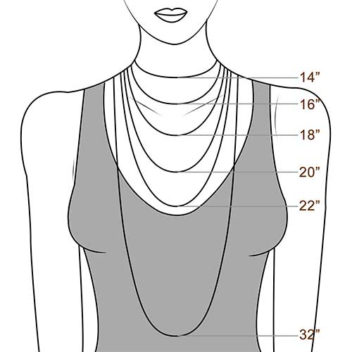 Glass Long Chain Necklace