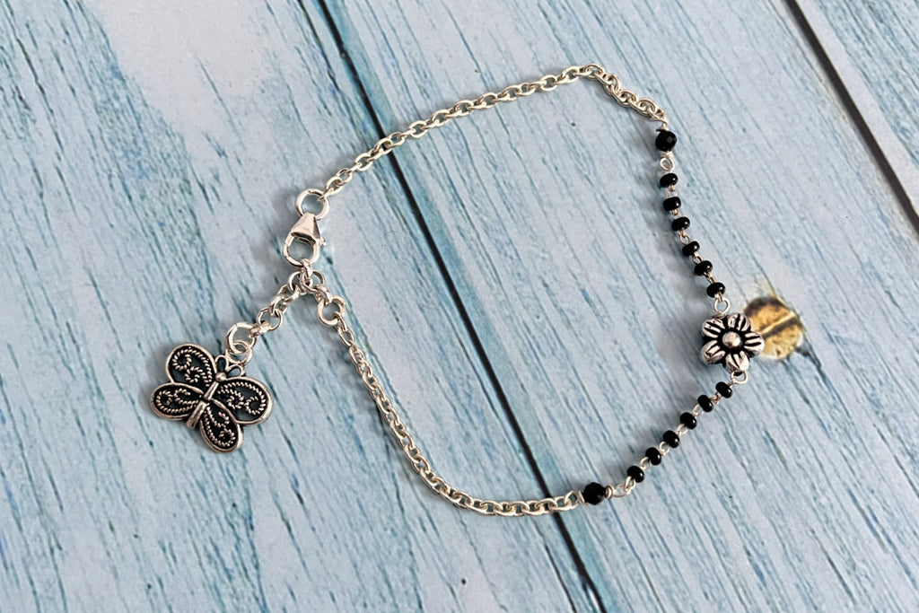 Flower Butterfly Hand Mangalsutra