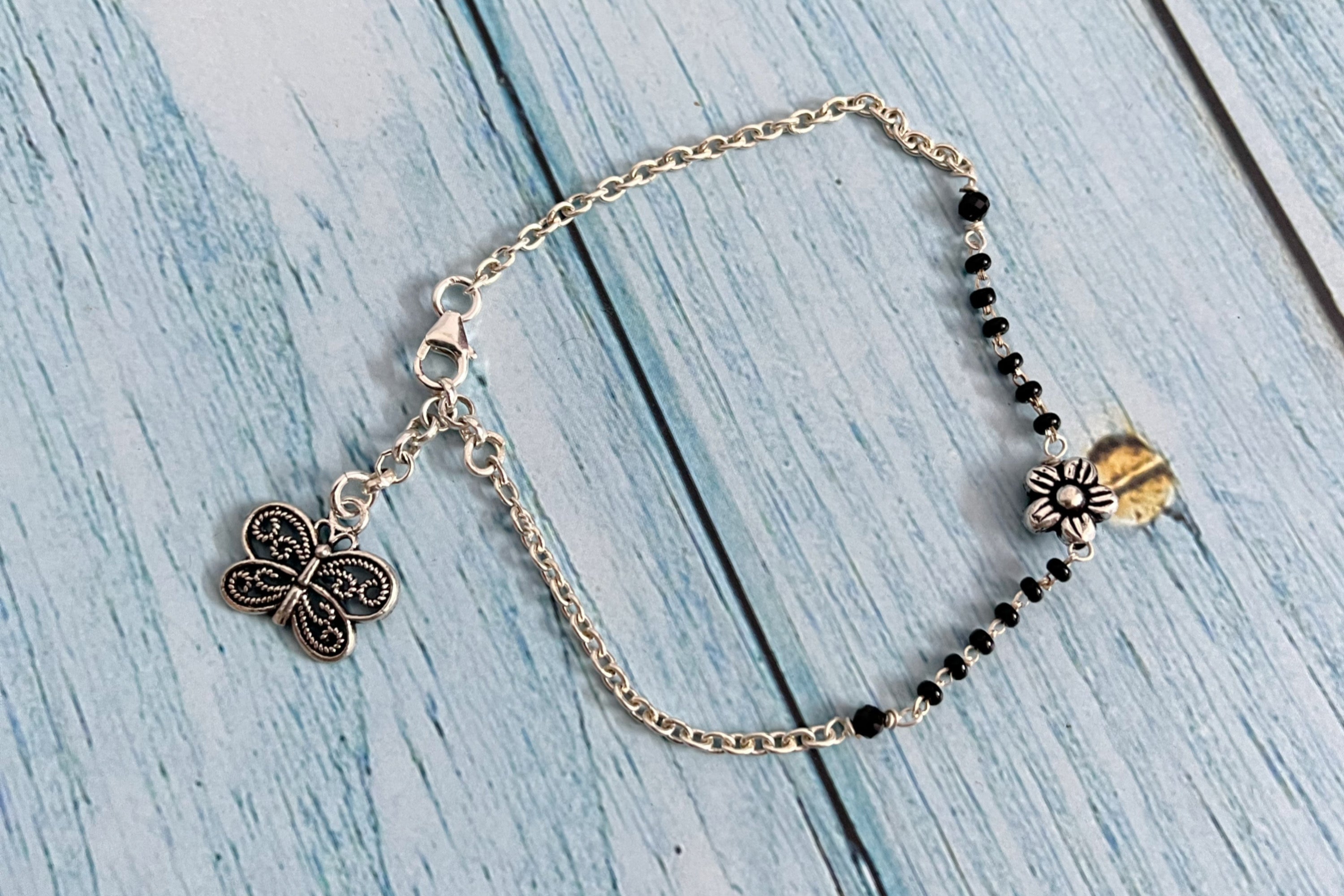 Flower Butterfly Hand Mangalsutra
