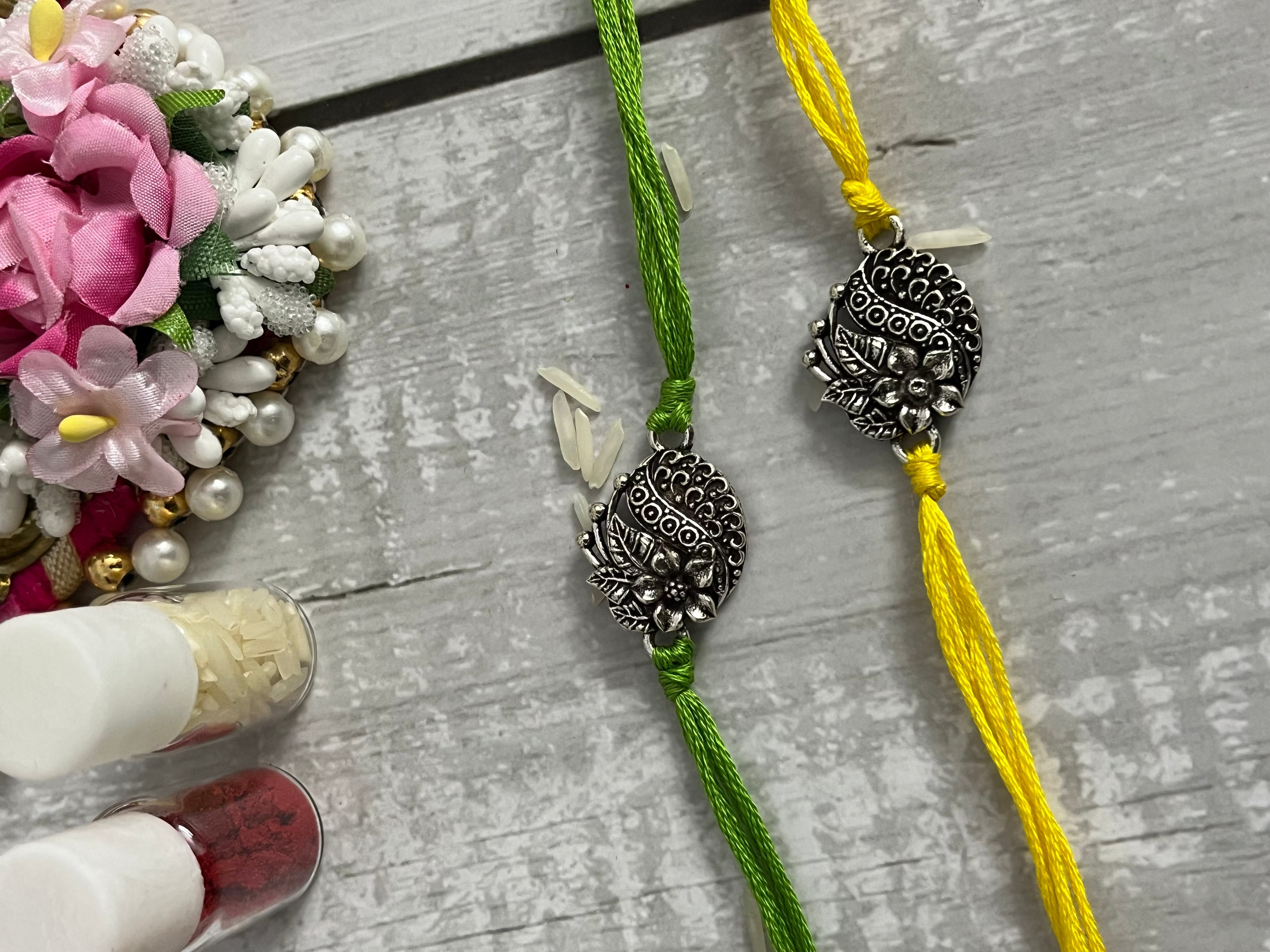 Intricate Flower Rakhi