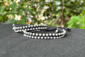Stearling Beaded Thread Anklet/Nazaria