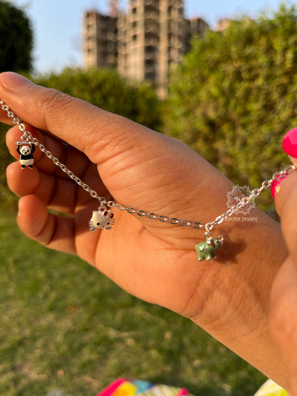 Enamel Charms Bracelet