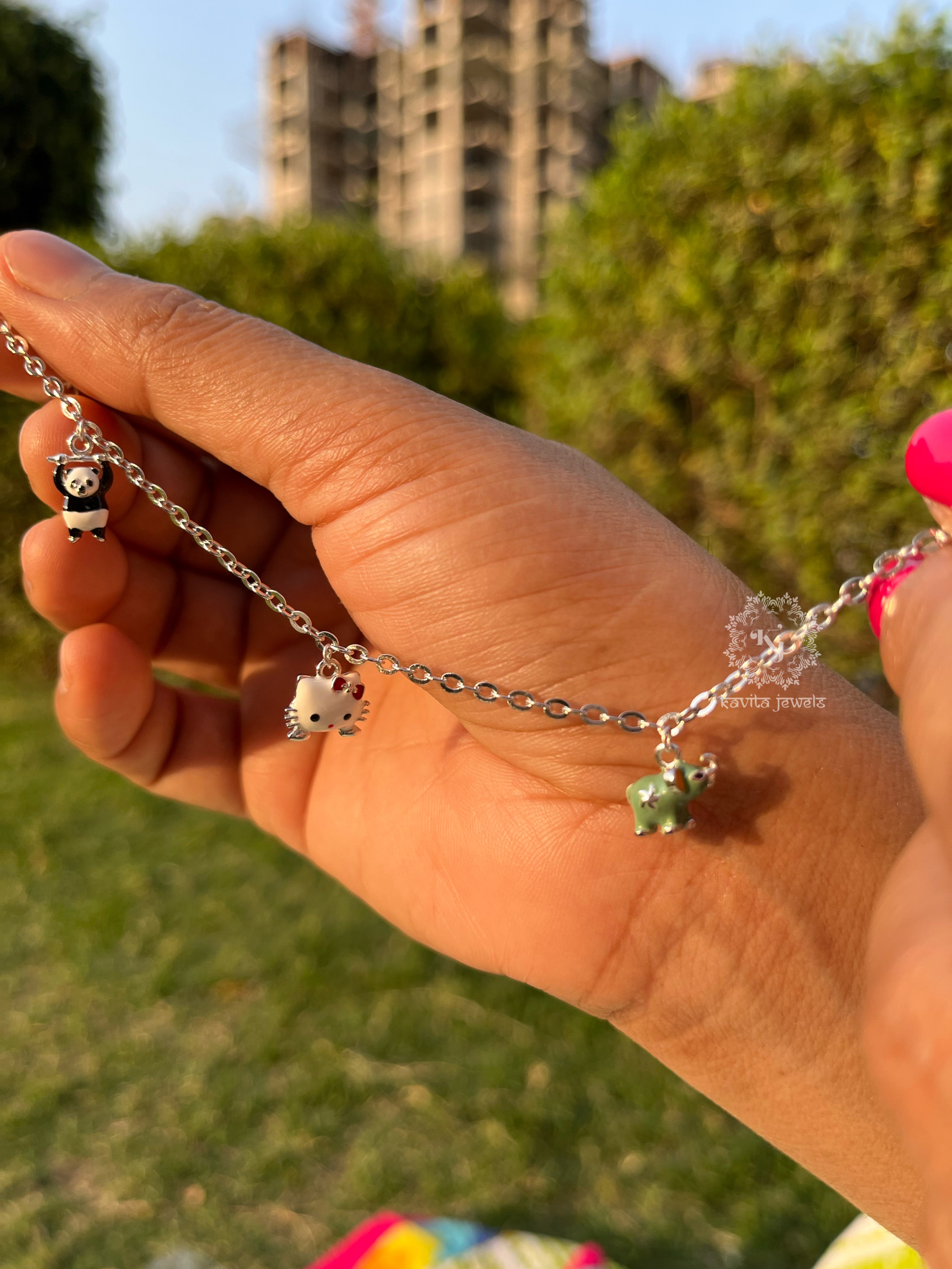 Enamel Charms Bracelet