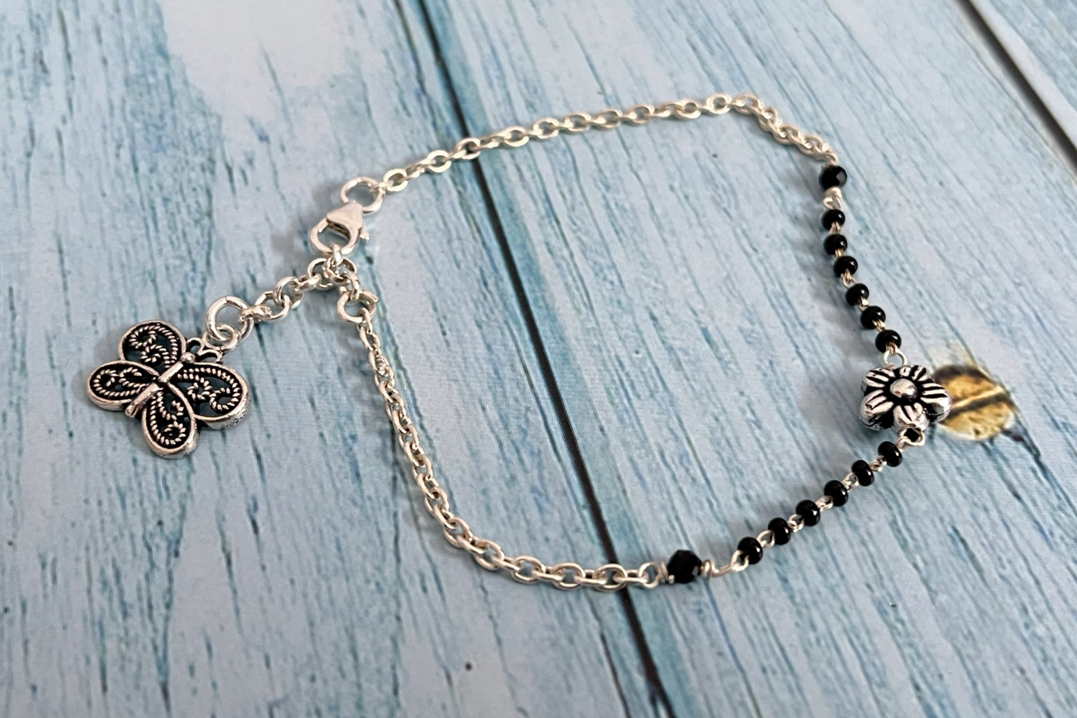 Flower Butterfly Hand Mangalsutra