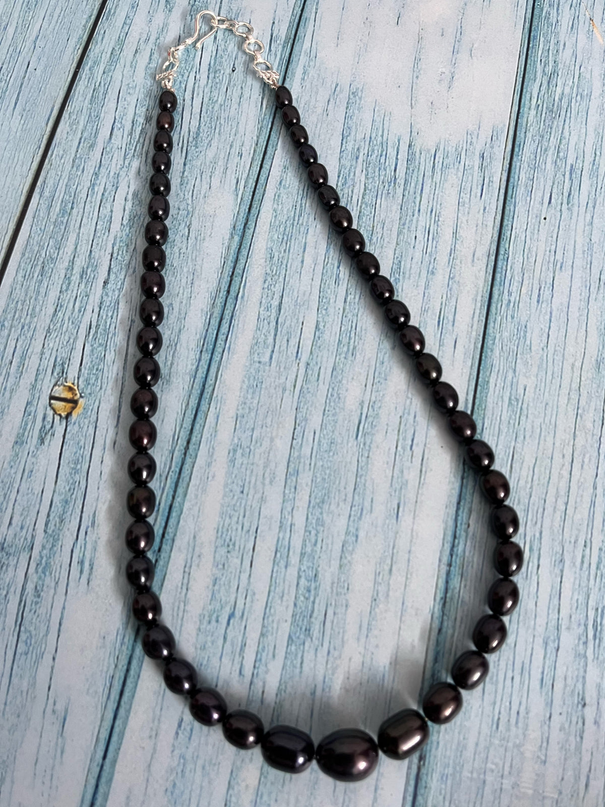 Black pearl Graduation Necklace