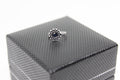 Rawa work Stone Studded Round Clip On Nose Pin(Black)
