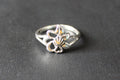 Blooming Heart Flower Ring