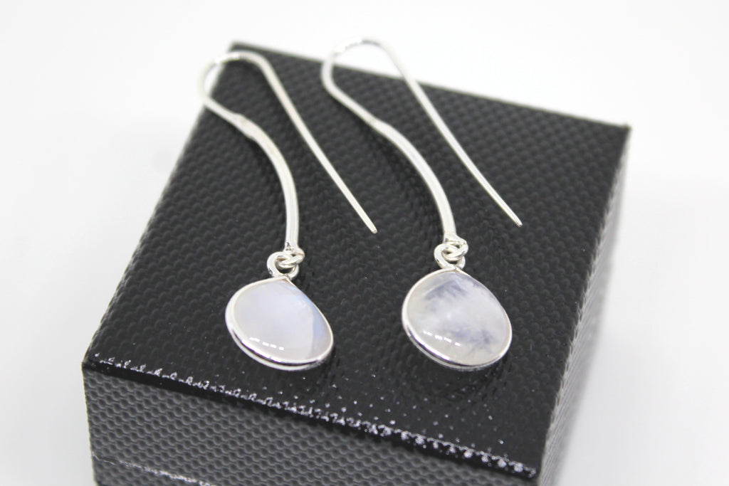 Moonstone Long Ear wire Earring