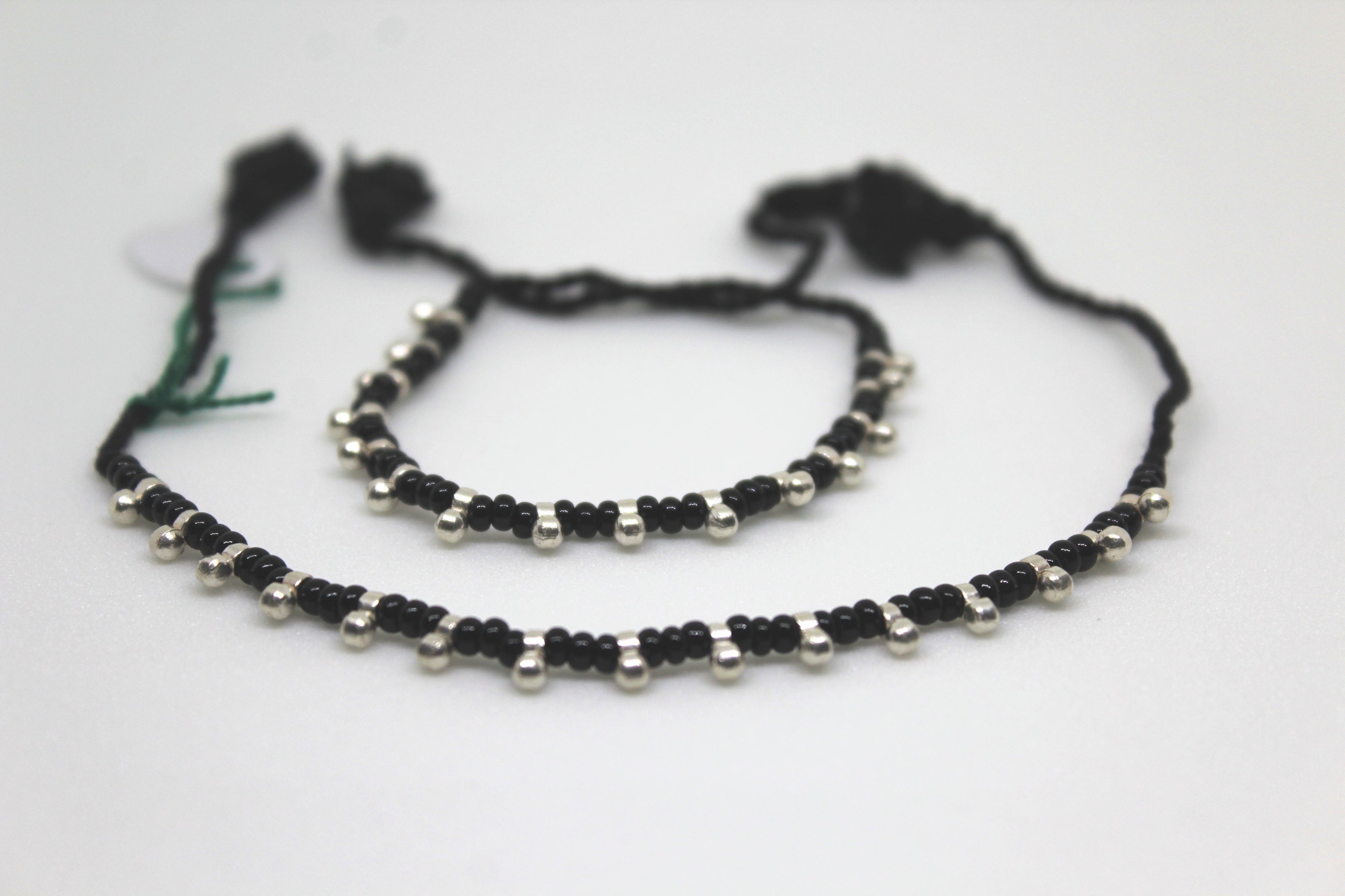 Black Beads Ghungroo Thread  Nazaria