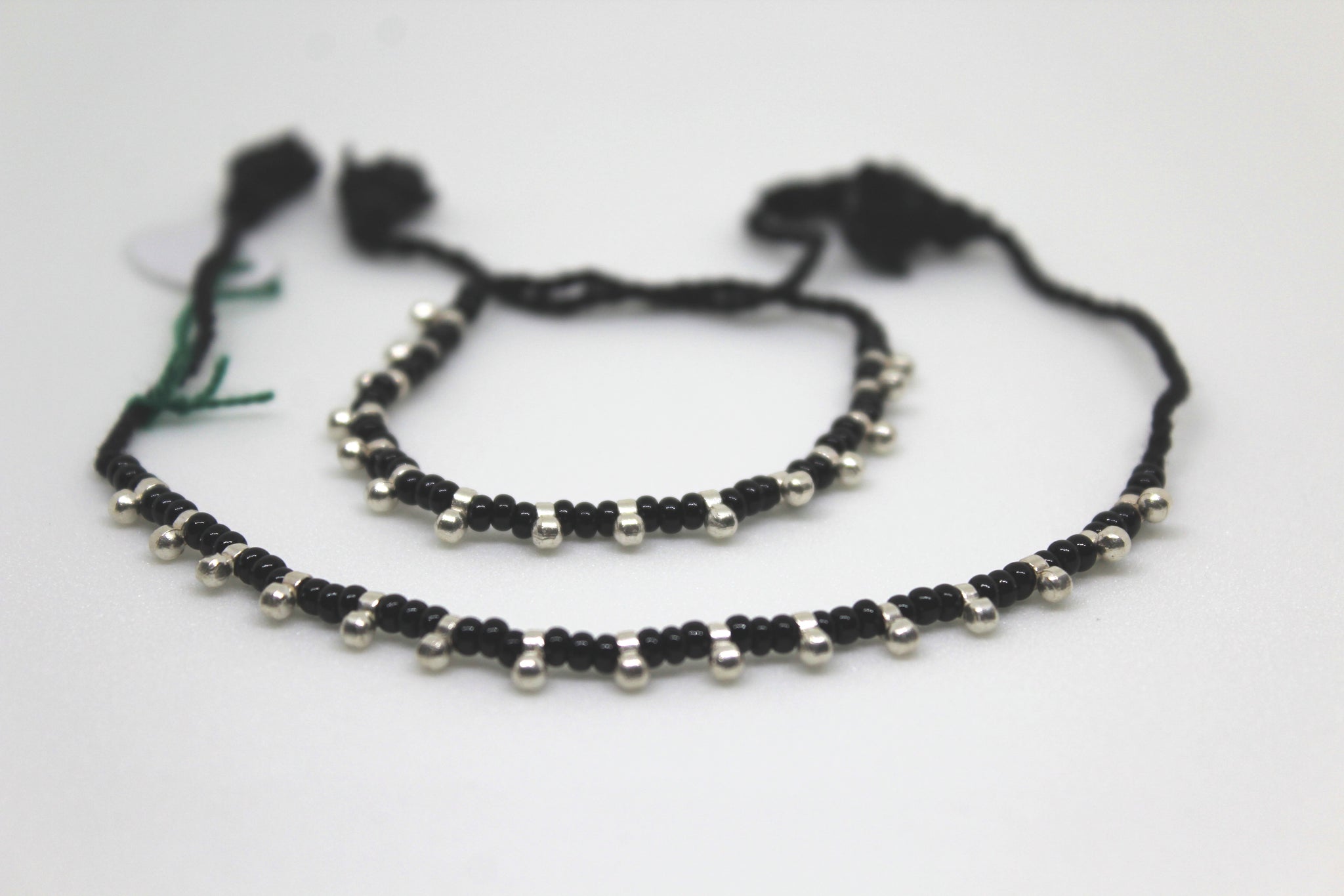 Black Beads Ghungroo Thread Nazaria – Kavita Jewels