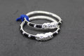 Black and Silver Beads kada