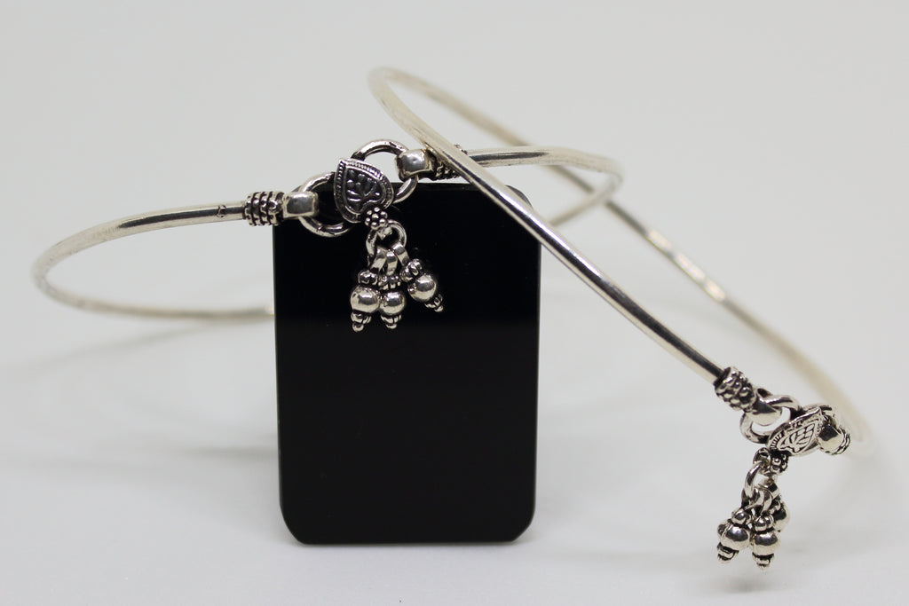 Sterling Silver Plain Kada anklet