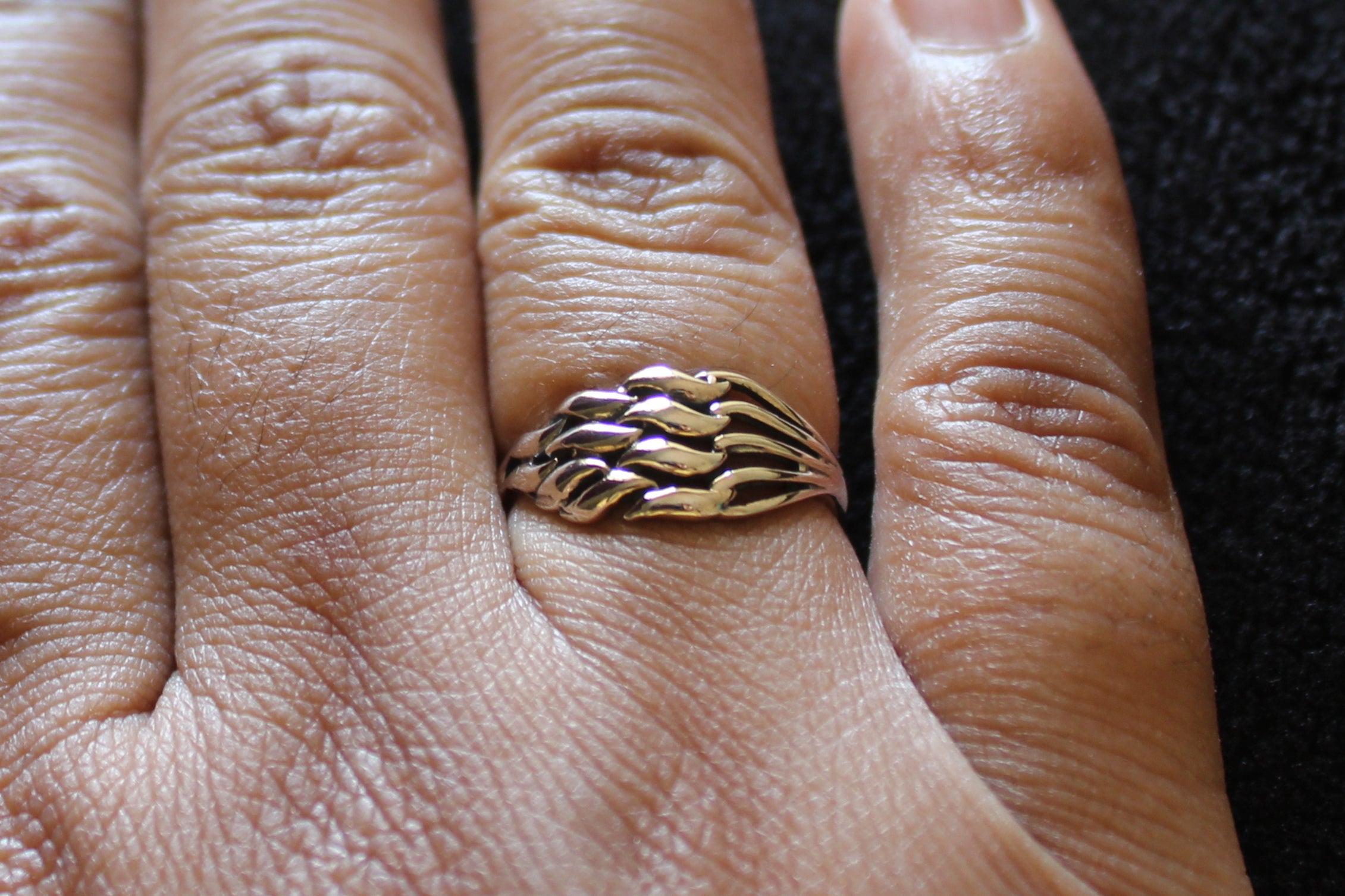 wavy Leaf Ring