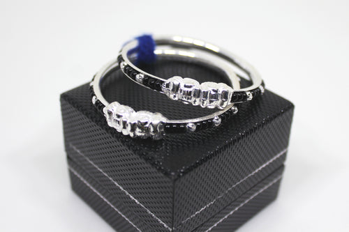 Black and Silver Beads kada