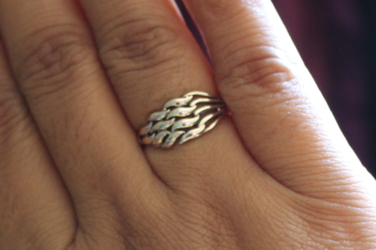 wavy Leaf Ring