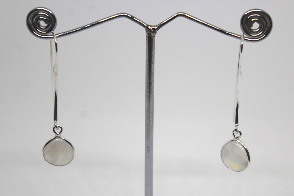 Moonstone Long Ear wire Earring