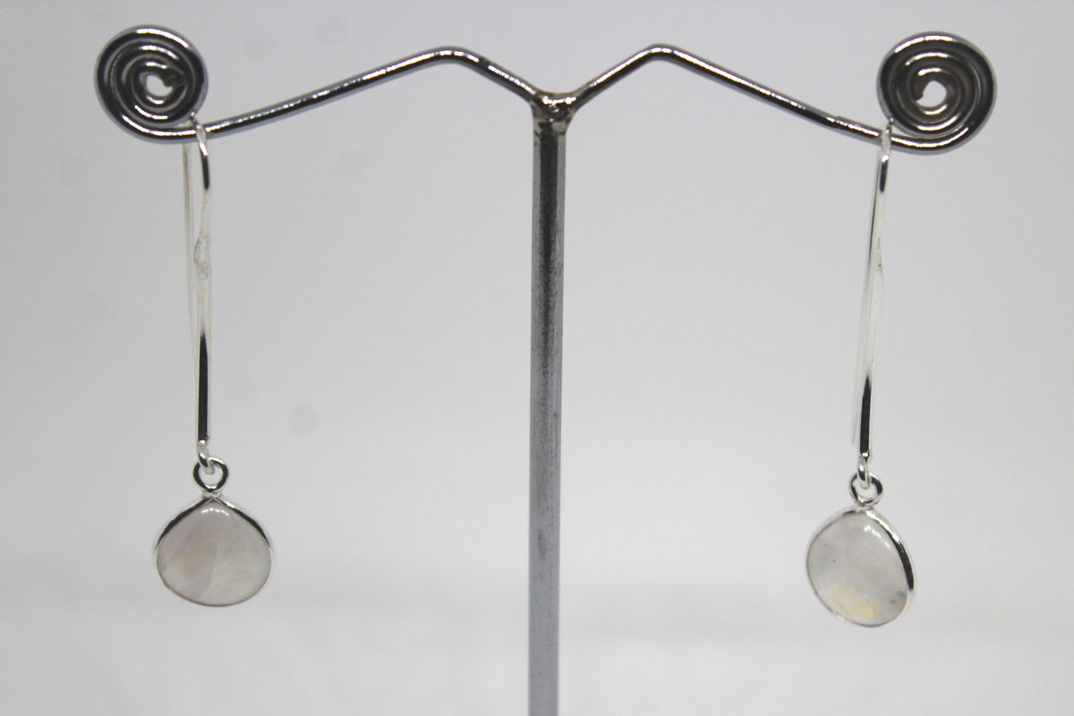 Moonstone Long Ear wire Earring
