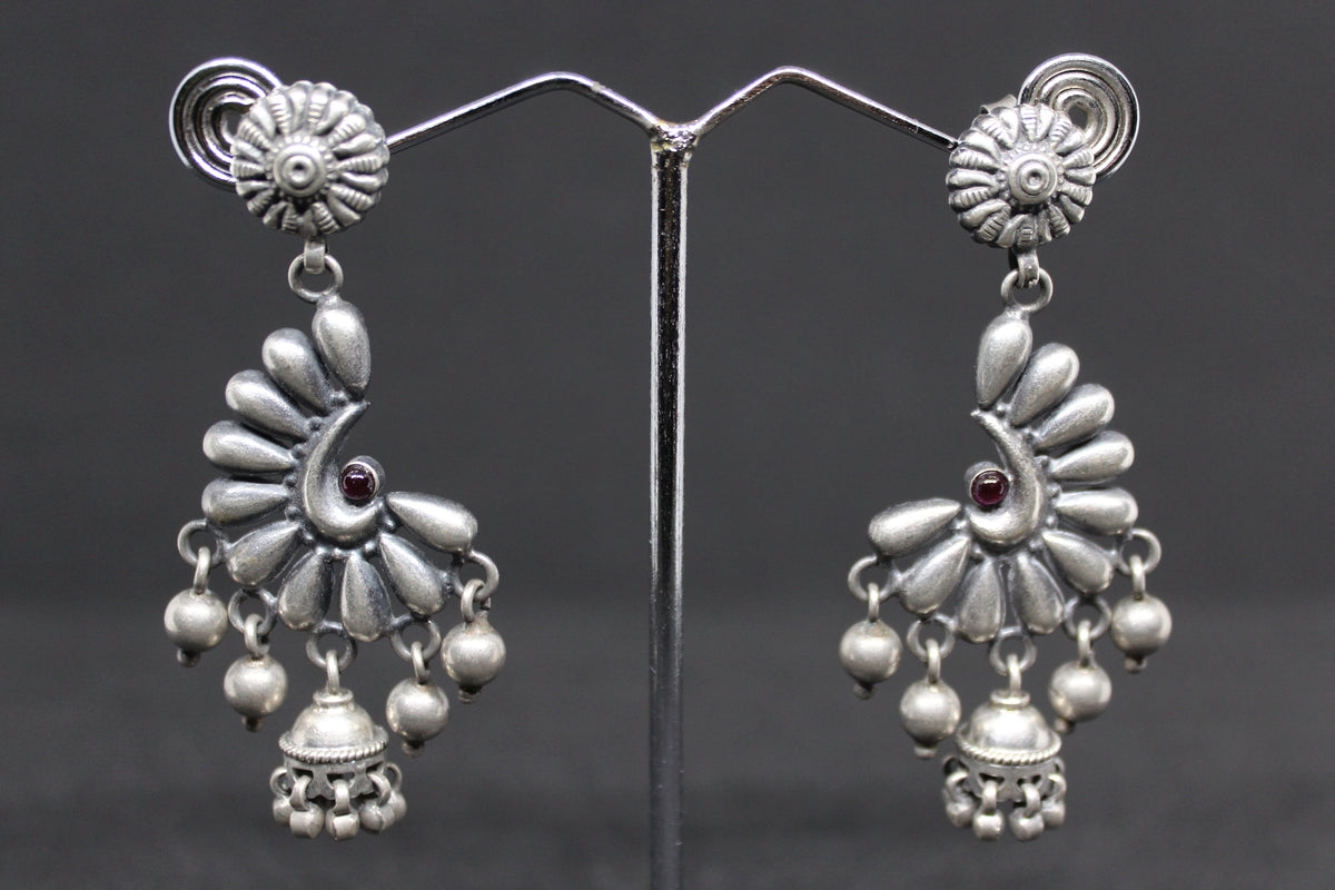 Half Moon Kemp Flower With Small Jhumka