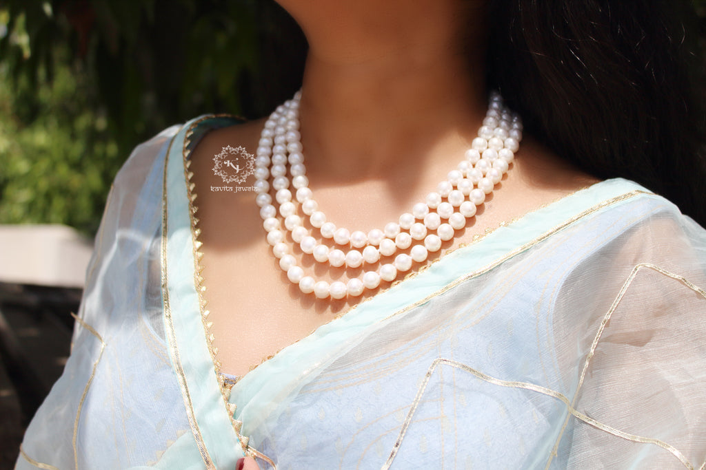 Classic layered fresh Water Pearl Necklace