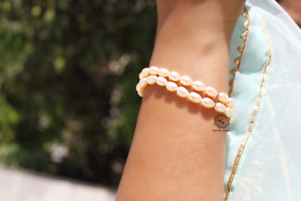 Dual Line Fresh Water Pearl Bracelet