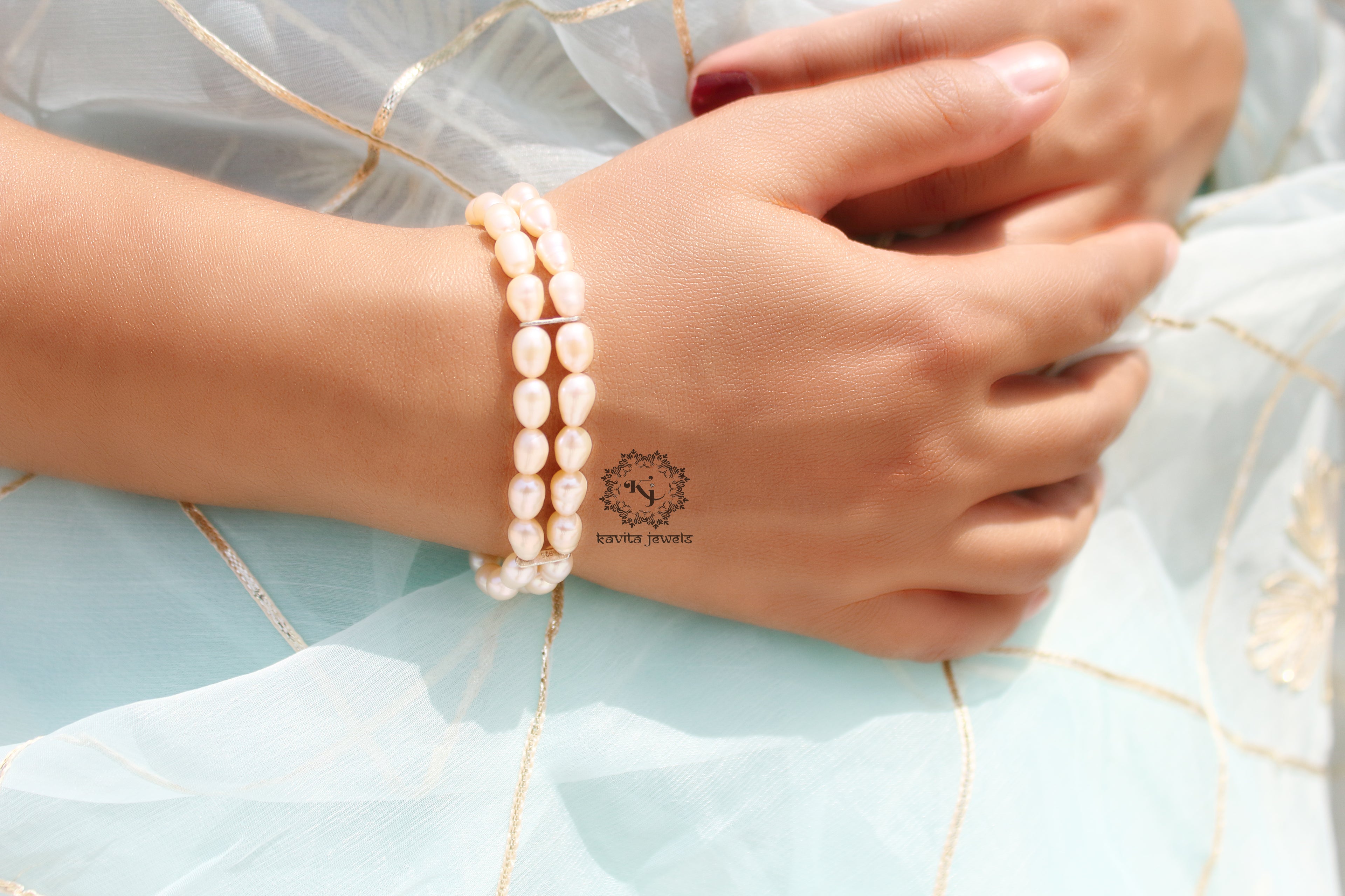Dual Line Fresh Water Pearl Bracelet