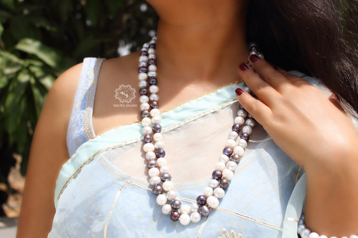 Fresh Water Pearl Long Ganthan Necklace