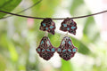 Lotus Drop Enamel Earring