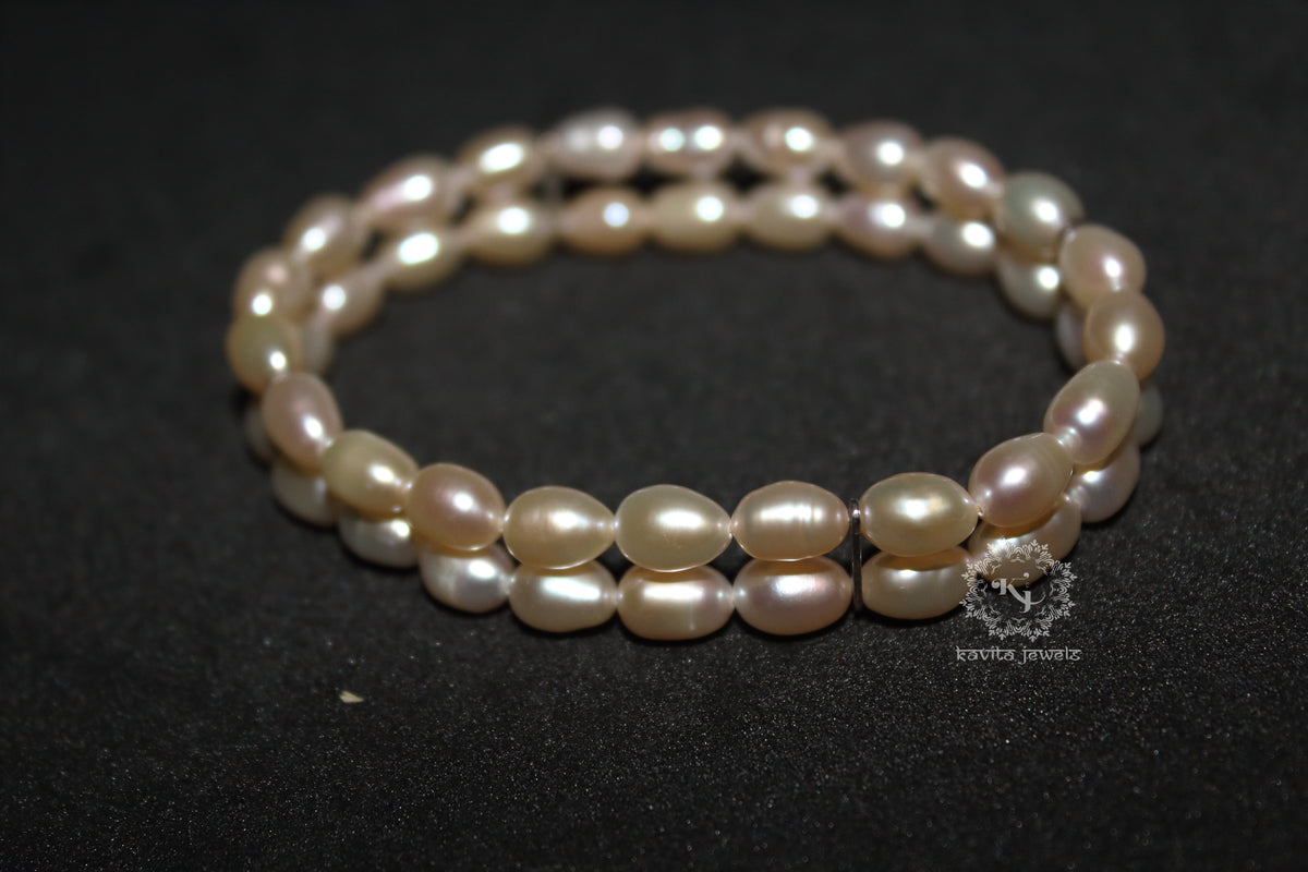 Dual Line Fresh Water Pearl Bracelet