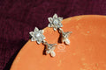 Pearl Drop Floral Jhumka