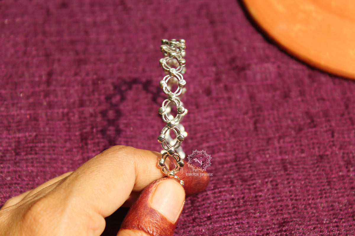Silver Convertible Ring Bracelet