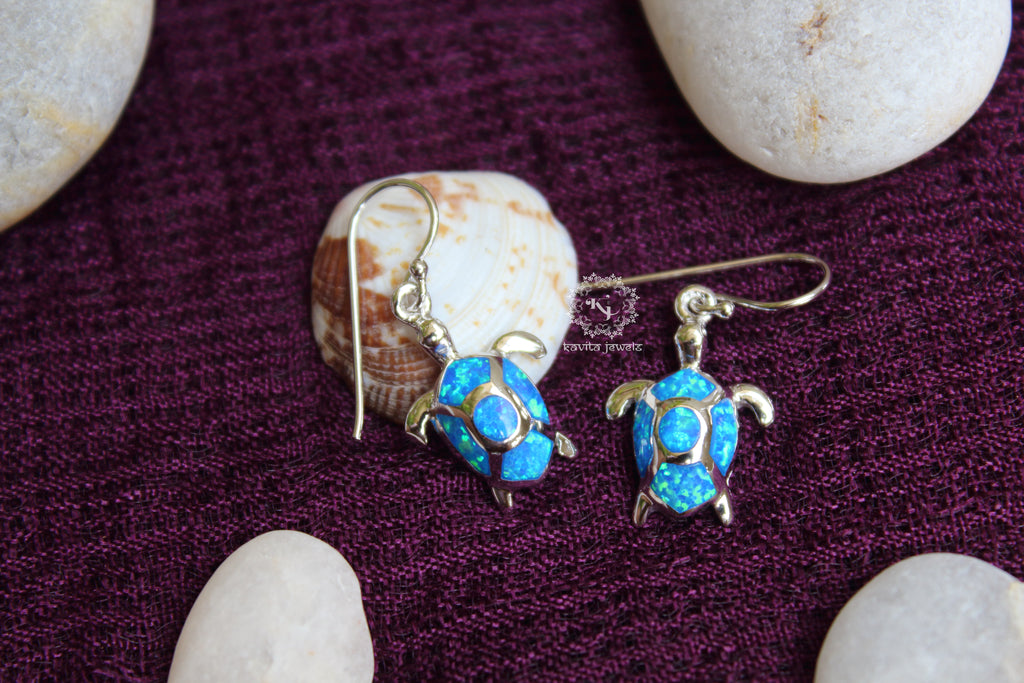 Opal Tortoise Earrings