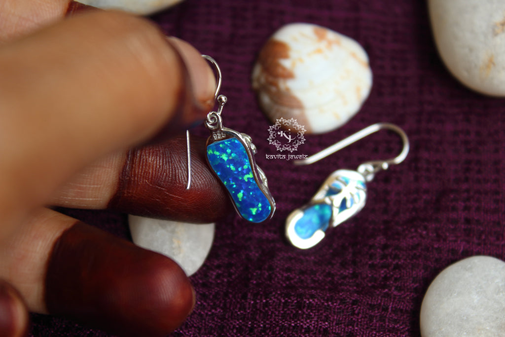 Opal Flip Flop Earrings