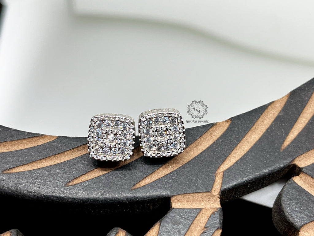 Sparkling Square Earring
