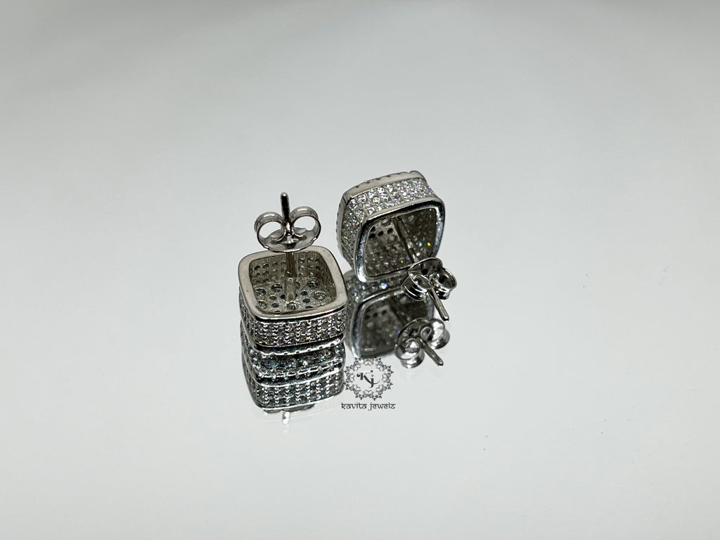 Sparkling Square Earring
