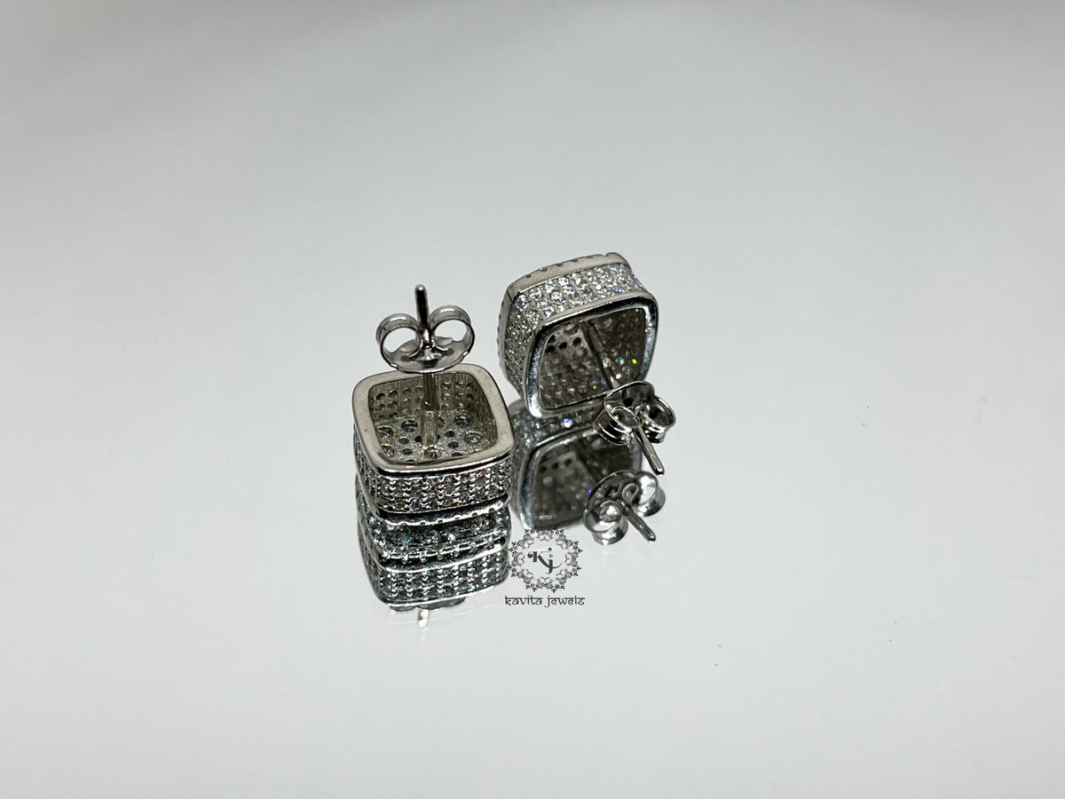 Sparkling Square Earring
