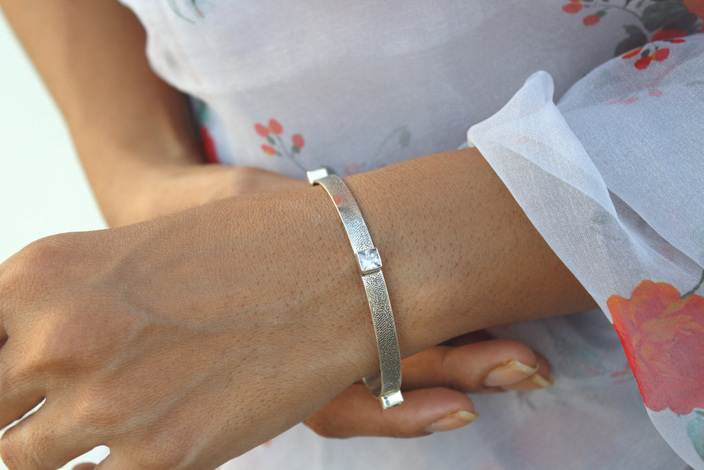 Square Stones Bangle
