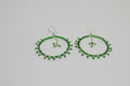 Pearl Bead Hoop Danglers
