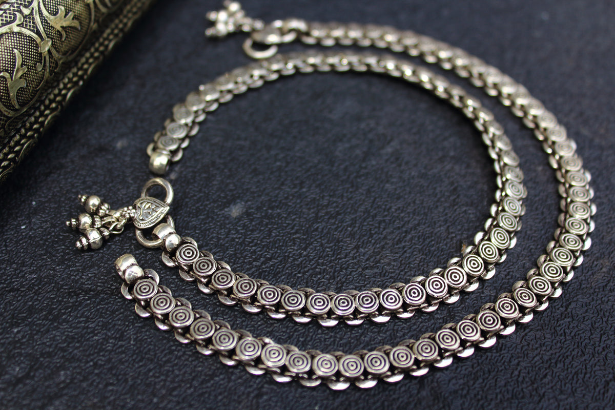 Spiral Coins anklet