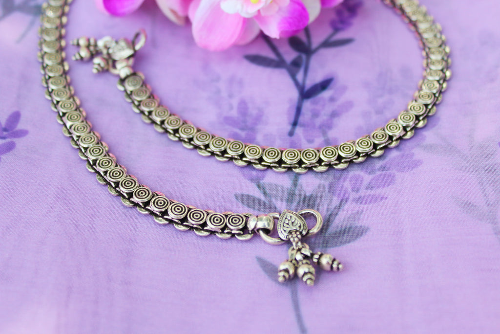 Spiral Coins anklet
