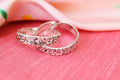 Flower carved thumb ring