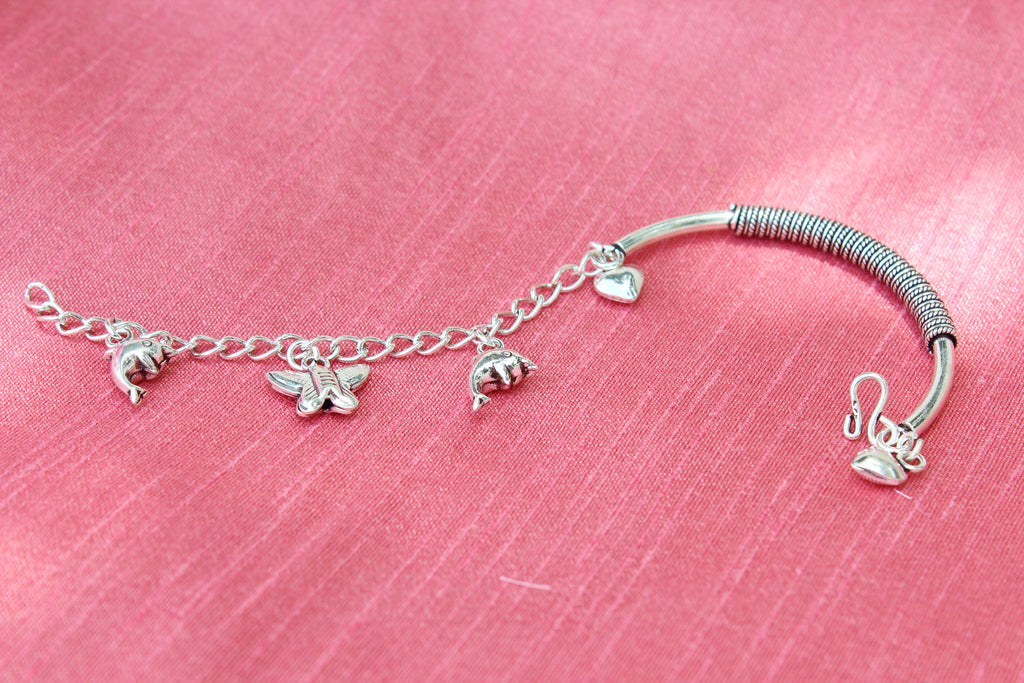 Butterfly dolphin charms bracelet