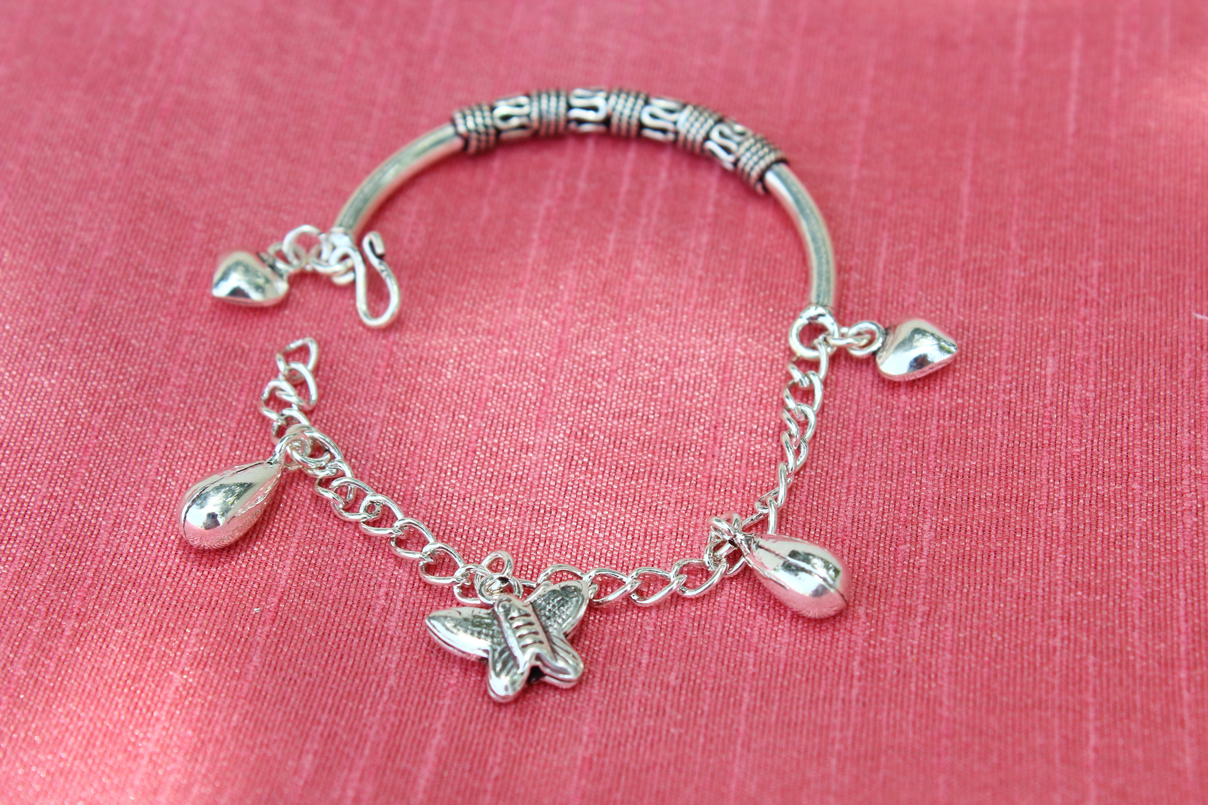 Butterfly charm bracelet