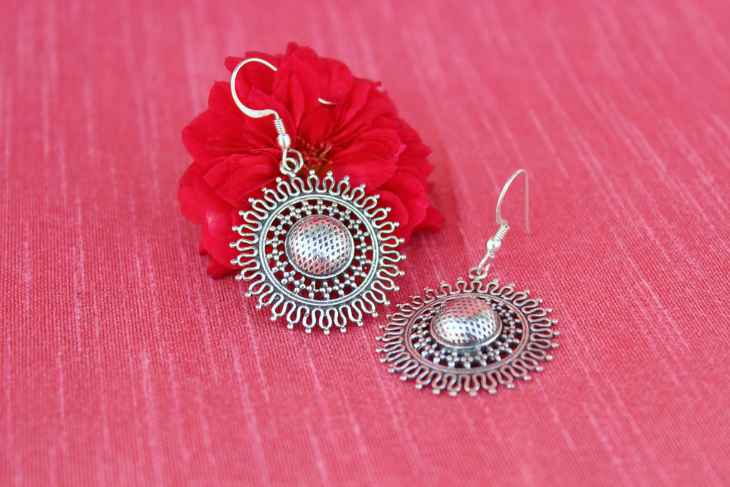 Filigree rawa sunflower earring