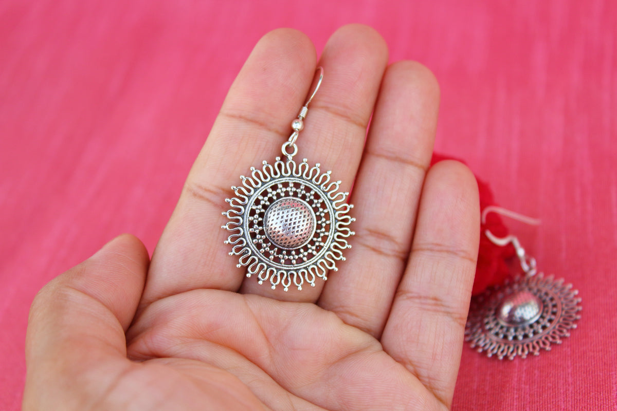 Filigree rawa sunflower earring
