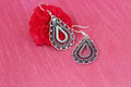 Filigree drop earring