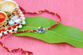 Multicolor stone rakhi