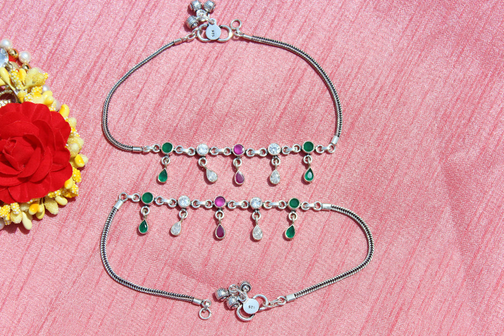 Multicolor Drop Anklet