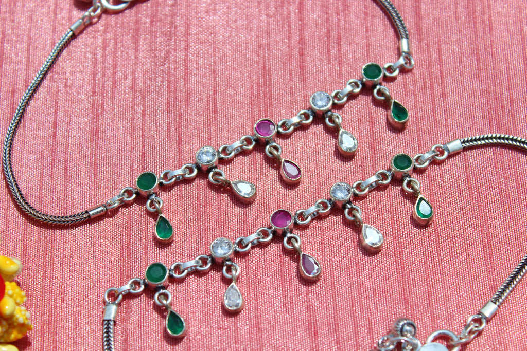 Multicolor Drop Anklet