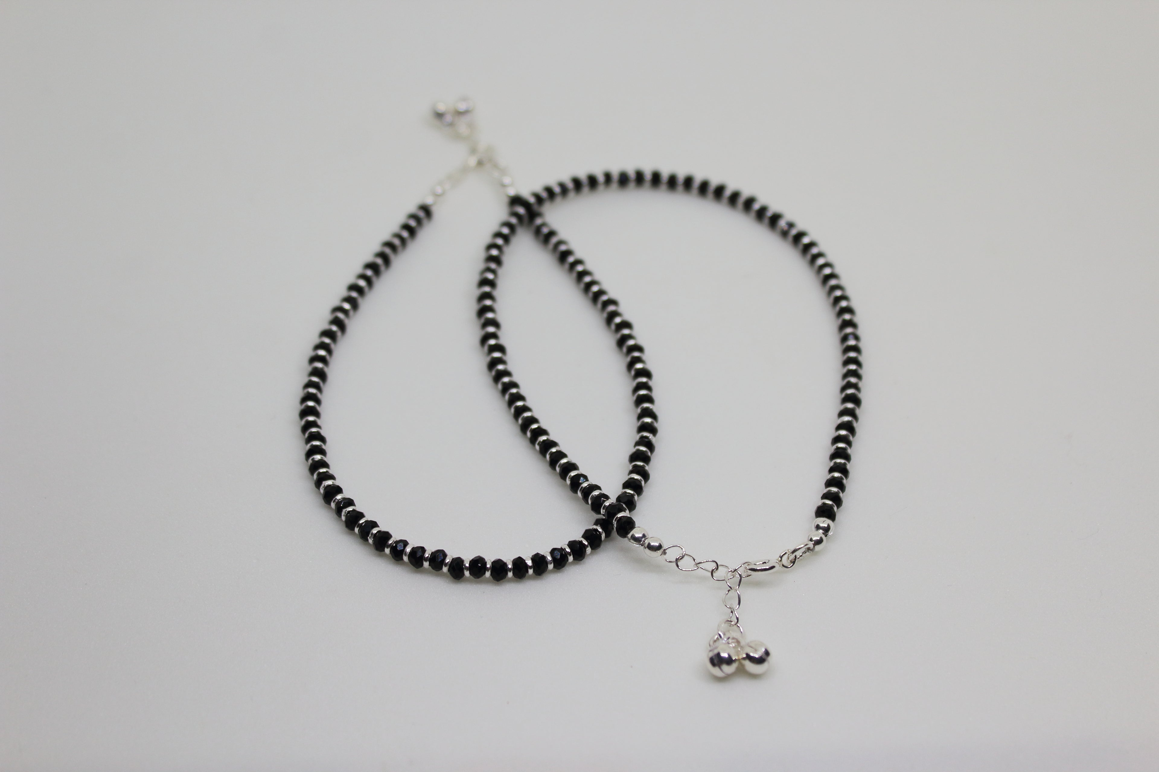 Black Beads Nazaria Anklet